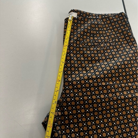 Anthropologie Essential Slim Trouser Pants in Brown Motif. Women's size 8 - Picture 12 of 12